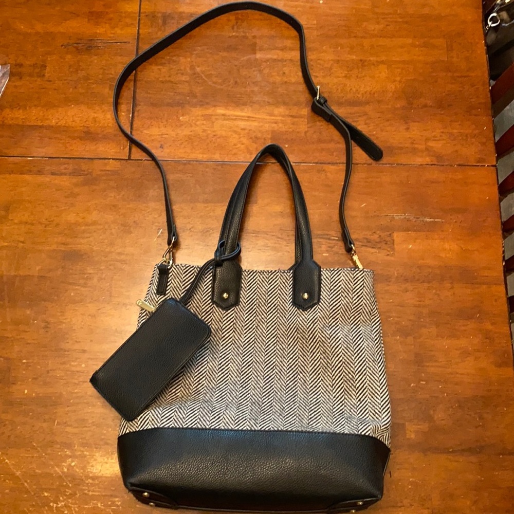 Charming Charlie Herring Bone Shoulder Bag